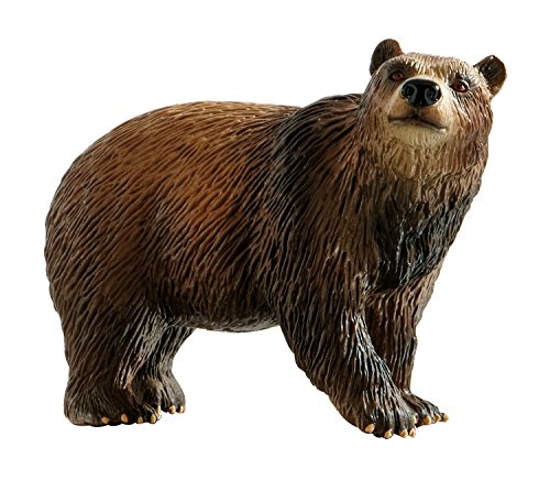 Bullyland 69397 - Spielfigur Braunbär, ca. 11 cm große Tierfigur, detailgetreu, PVC-frei, ideal als kleines Geschenk für Kinder ab 3 Jahren von Bullyland