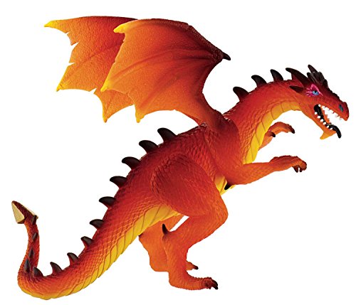 Bullyland 75573 - Spielfigur, Feuerdrache Ignis, ca. 14 cm groß, liebevoll handbemalte Figur, PVC-frei, tolles Geschenk für Jungen und Mädchen zum fantasievollen Spielen von Bullyland