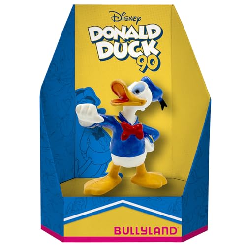 Donald Duck Bullyland 15089-90 Jahre Spielfigur, ca. 6,4 cm groß, detailgetreu, PVC-frei, als kleines Geschenk für Kinder ab 3 Jahren von Bullyland