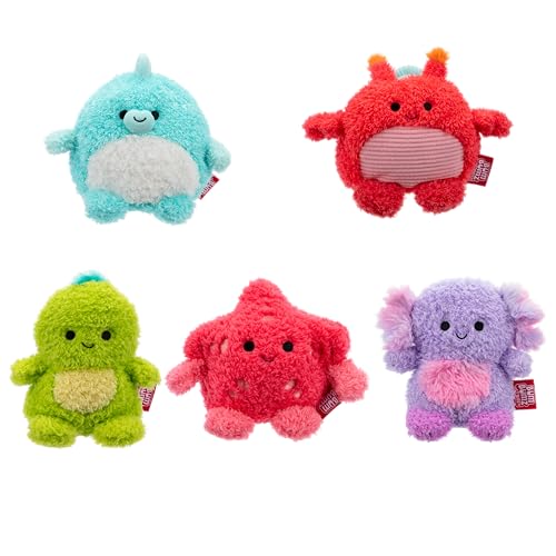 BumBumz AquaBumz Plüschtiere, 11,4 cm, 5er-Pack – Blowfish Bree, Axolotl Alaina, Crab Chandler, Turtle Troy und Seestern Sandrine Sammlerstück Stofftiere – von The Makers of Original Squishmallows von BumBumz