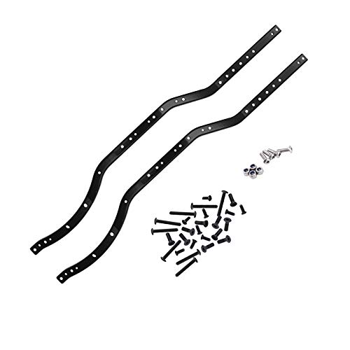 Bumdenuu 2 Pz/Set Guide Telaio nel Acciaio per AXIAL SCX10 90027 SCX10 II 90046 90047 RC Modello di Veicolo per Camion Cingolato Auto von Bumdenuu