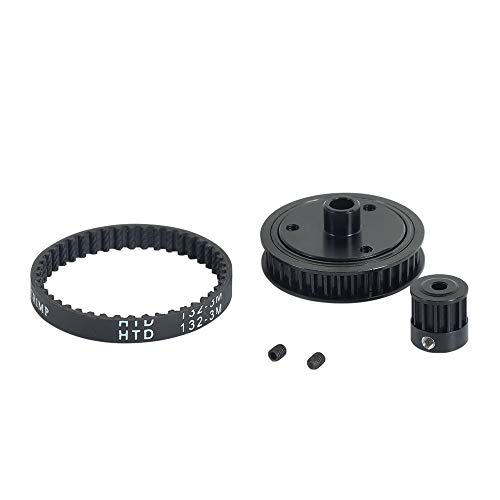 Bumdenuu Antriebssystem mit Riemenantrieb, 3,2 mm, für 1/10 Rc Raupe Axiale Scx10 & Scx10 II 90046 Vs4-10 Upgrade-Teile von Bumdenuu