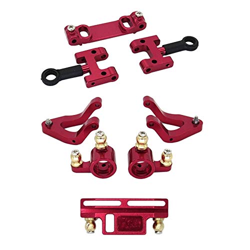 Bumdenuu Für WPL D12 1/10 Fernsteuerung LKW Auto Upgrade Metall Unterhitzer Schwenkarm Lenkung Tasse Jointure Set Zubehör, Rot von Bumdenuu