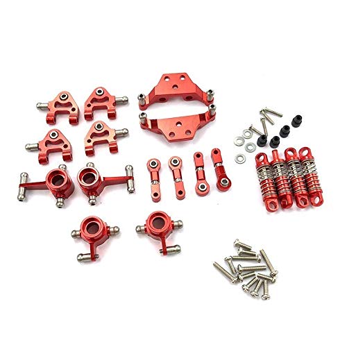 Bumdenuu Stoßdämpfer, komplett, aus Metall, für 1/28 K969 K979 K989 K999 P929 P939 Rc Auto, Rot von Bumdenuu