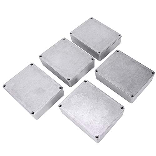 Bumdenuu Tasche für Pedalboard aus Aluminium mit Pedal für Gitarreneffekte, 5 Stück, für Pedalset Gitarre DIY 1590BB von Bumdenuu