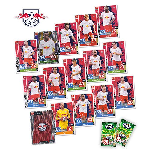 Match Attax Bundesliga 2018/19 - RB Leipzig Mannschafts-Set 15 Karten Basiskarten Clubkarte Starspieler + 2X Fini Football - deutsche Ausgabe von Bundesliga Match Attax 2018/19