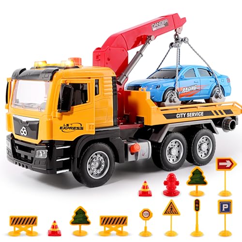 BunnyJOY Abschleppwagen Spielzeug ab 3 4 5 6 Jahre Junge, Licht und Sound, Reibungsbetriebenes Abschleppfahrzeug für Kinder, LKW Spielzeugautos Fahrzeuge, Geschenk für Kinder Mädchen BunnyJOY Abschleppwagen Spielzeug ab 3 4 5 6 Jahre Junge, Licht und Sound, Reibungsbetriebenes Abschleppfahrzeug für Kinder, LKW Spielzeugautos Fahrzeuge, Geschenk für Kinder Mädchen von BunnyJOY