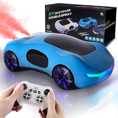 BunnyJOY Ferngesteuertes Auto ab 6 Jahre Junge, RC Stunt Auto Kinder ab 8 Jahren Jungen, Sprühfunktion, Car Spielzeug Geschenk 6-9 Jahre, Blue BunnyJOY Ferngesteuertes Auto ab 6 Jahre Junge, RC Stunt Auto Kinder ab 8 Jahren Jungen, Sprühfunktion, Car Spielzeug Geschenk 6-9 Jahre, Blue von BunnyJOY