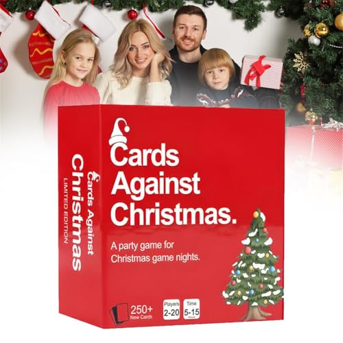 Buobiy Cards Against Christmas - A Party Cards Game for Christmas Game Night, Christmas Friendly Feud Game, Christmas Card Game, The Hilarious Party Game, Family Games,Party Cards Game (1) von Buobiy