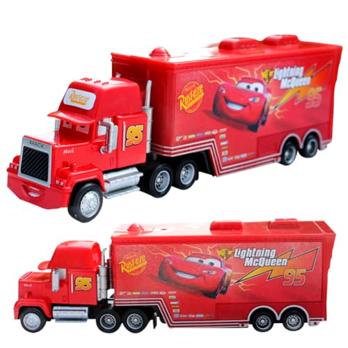 IhLux MccQueen Spielzeugtruck, Lightniing Cars Truck Spielzeugauto Fahrzeuge Spielzeug Set Fahrzeuge Auto Spielzeug Rennauto Kinderidee Spielfahrzeuge Kinderspielzeug für Geburtstagsfeiern Geschenke von Buosha