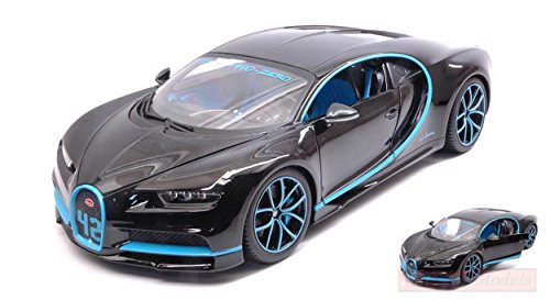 Bburago BURAGO BU11040BK Bugatti CHIRON 2016 42 Seconds 1:18 MODELLINO DIE CAST Model kompatibel mit von Bburago