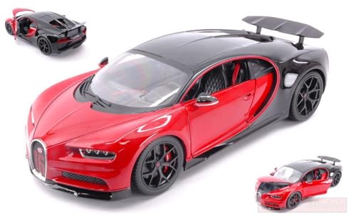 Scale Modell KOMPATIBEL MIT Bugatti CHIRON Sport RED/Black 1:18 BURAGO BU11044R von Bburago