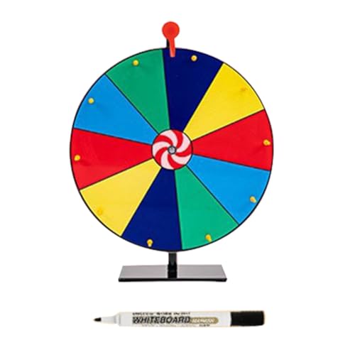 Bureau 16-Brettspiel-Drehteller mit Trocken Abwischbarem Stift für das Brettspiel Fortune Spin Game von Bureau