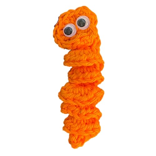 Bureau Handgemachtes Sorgenwurm-Geschenk Zur Emotionalen Unterstützung, Gehäkelter Sorgenwurm, Inspirierende Fürsorge für Sie, Süßes Gestricktes Geschenk, Einfach Anzubringen, Einfach zu Verwenden, Or von Bureau