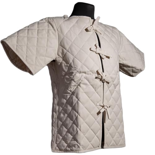 Burgschneider - Basic Gambeson Natur (M, Unisex, Synthetisch) Mittelalter Fantasy - Adventurer von Burgschneider