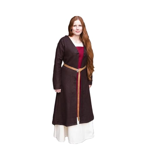 Burgschneider - Birkamantel Aslaug - Braun (L, Female, Wolle) Historisch - Early Medieval, Viking von Burgschneider