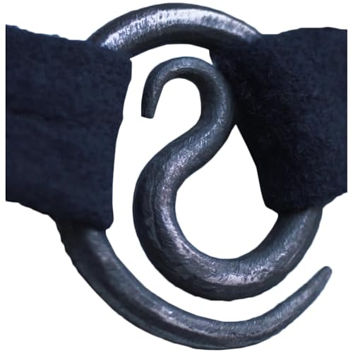 Burgschneider - Brosche Spiral Brooch Lukka Geschützmetall (Standard, Unisex, Iron) Mittelalter Fantasy - Medieval von Burgschneider