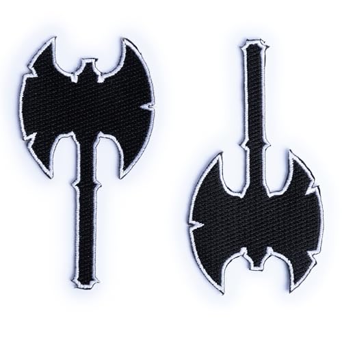 Burgschneider - Dungeons & Dragons Klassensymbol Patch-Set Barbar (Standard, Unisex, Synthetisch) Mittelalter, Fantasy - von Burgschneider