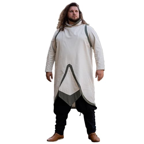 Burgschneider - Dungeons & Dragons Kleriker Wappenrock Natur/Seegras (XXXL, Unisex, Baumwolle) Mittelalter Fantasy - Dungeons & Dragons von Burgschneider