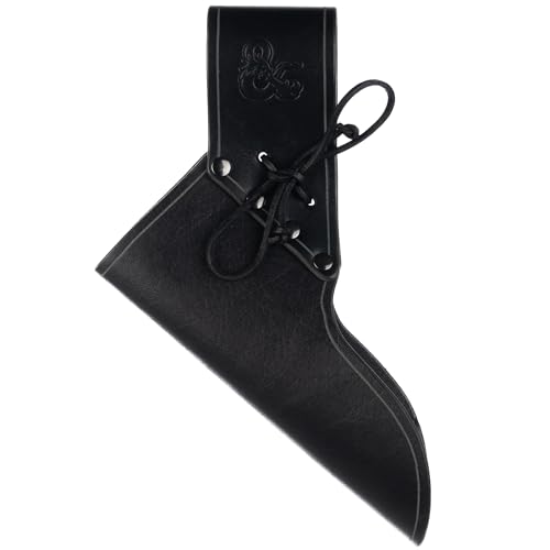 Burgschneider - Dungeons & Dragons Schwerthalter Schwarz (Standard, Unisex, Leather) Mittelalter, Fantasy - von Burgschneider