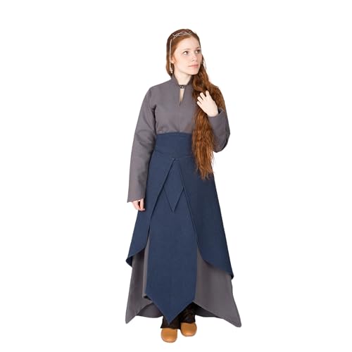 Burgschneider - Rock Tharya - Blau (XXL/XXXL, Unisex, Baumwolle) Mittelalter Fantasy - Elven von Burgschneider