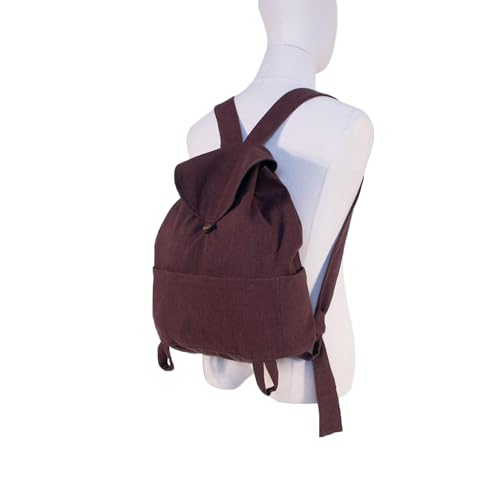 Burgschneider - Rucksack Capsus - Braun (Standard, Unisex, Baumwolle) Mittelalter Fantasy - Adventurer von Burgschneider