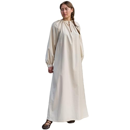 Burgschneider - Rus Unterkleid Lilia Natur (XL, Unisex, Baumwolle) Historisch - Early Medieval, Rus von Burgschneider