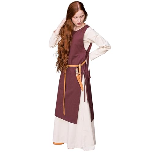 Burgschneider - Überkleid Haithabu - Braun (S, Unisex, Baumwolle) Historisch - Early Medieval, Viking von Burgschneider