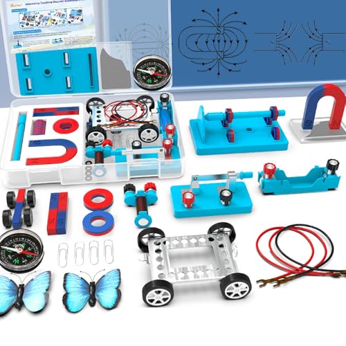 Science Experiment Magnets Set für Kinder Elektromagnet und Basic Circuit Tools Kit für Schullabor Bildung Physik Projekte DIY STEM Kit Lernspielzeug von Burnur