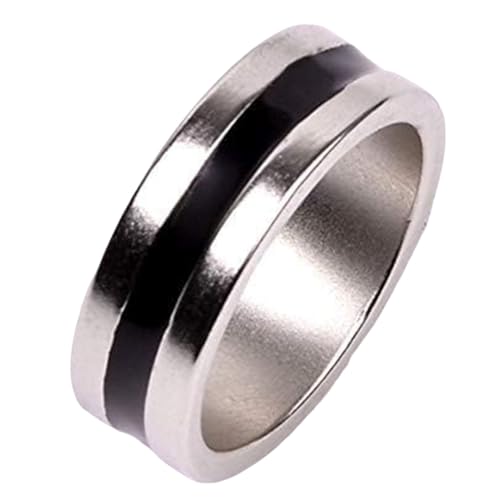 Burulria 1 PCS Magic Floating Ring Zaubertricks Unsichtbarer Schwebeeffekt Schwebender Ring Silber-Weiß Magie Zauberer Nahansicht Straße von Burulria