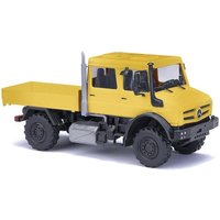 Busch - Mercedes-Benz Unimog U 5023 Doppelkabine, Gelb von Busch Modellspielwaren