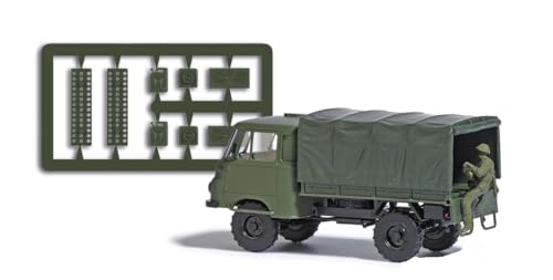 Busch 1935 Robur LKW Bausatz mit NVA-Soldat (H0, Militär, Modellbau-Enthusiasten, Erwachsene) von Busch