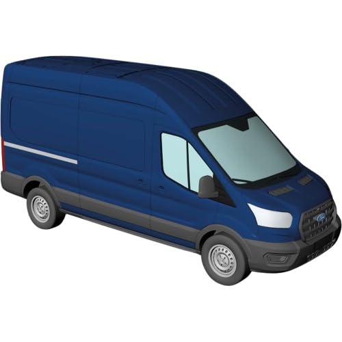 54501 H0 Ford Transit Kastenwagen, Blau von Busch