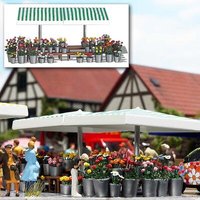 BUSCH 1072 H0 Marktstand »Blumen« von Busch