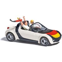 BUSCH 49308 H0 Smart Roadster Fußball Fieber 2024 von Busch