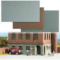 BUSCH 7402 H0 Klinkersteine-Mauer 0,035 m² von Busch