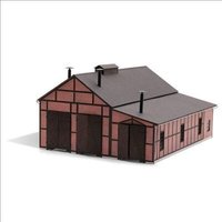 BUSCH 8820 H0 TT Lokschuppen BUSCH 8820 H0 TT Lokschuppen von Busch