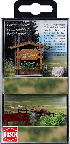 Busch 1144 - Ortseingangsschild aus Holz Fertigmodell Busch 1144 - Ortseingangsschild aus Holz Fertigmodell von BUSCH