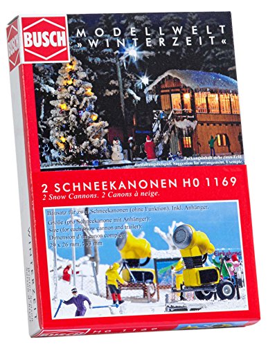 Busch 1169 Snow Cannons 2/ HO Scenery Maßstabsgetreue Modelllandschaft, Medium von Busch