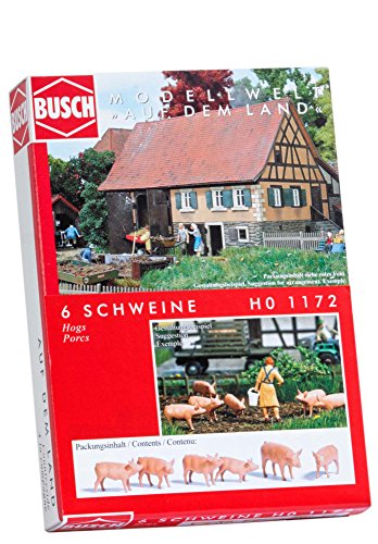 Busch 1172 - Sechs Schweine, Fahrzeug, M von Busch