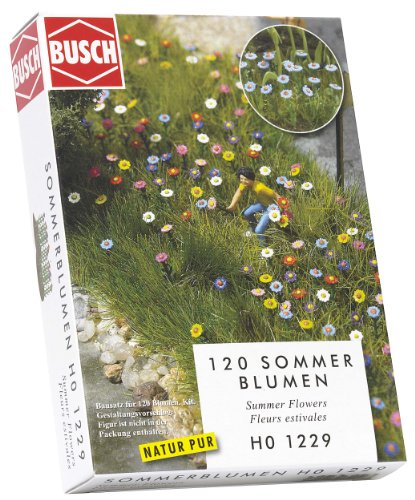 Busch 1229 Summer Flower Sets HO Scenery Blume Maßstabsgetreue Modelllandschaft, M von Busch