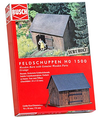 Busch 1500 Barn with Wood Parts HO Structure Maßstabsgetreue Modellstruktur, Medium von Busch