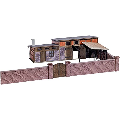 Busch 1531 Slaughterhouse HO Structure Maßstabsgetreue Modellstruktur, One Size von Busch