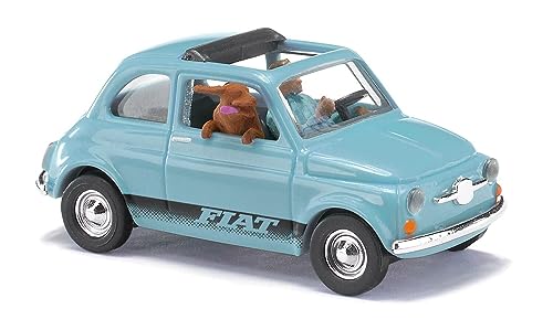 48735 FIAT 500 mit Fahrer und Hund von Busch