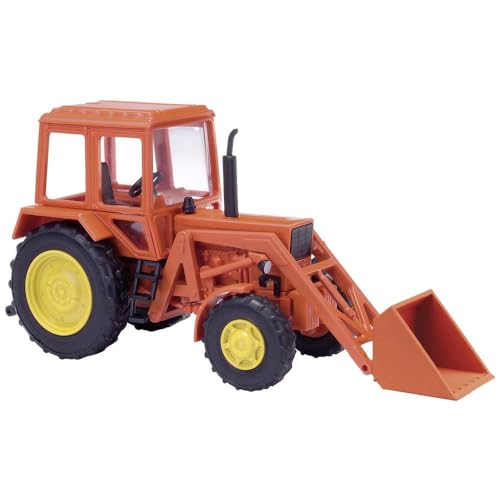 Busch 51315 H0 Landwirtschafts Modell Belarus MTS-82 Frontlader, Orange von Busch