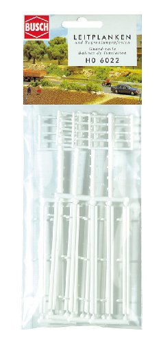 Busch 6022 - Leitplanken-Set HO, Medium, Weiß, Weiss/Opulenter Garten von Busch