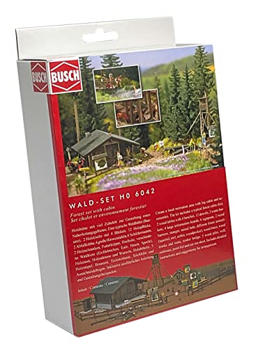 Busch 6042 H0 Set Waldhütte Bausatz von Busch