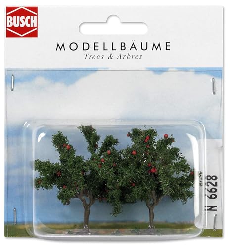 Busch 6628 - 2 Apfelbäume N/TT 45mm, Medium von Busch