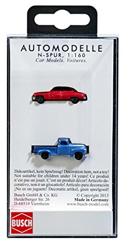 Busch 8349 - Chevy Pick-up und Buick, Fahrzeug, Blue,red von Busch