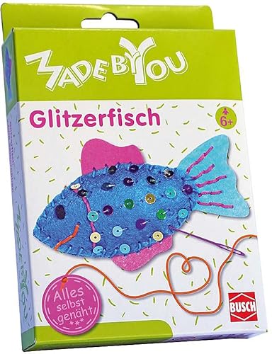 Made by You 13025 Glitzerfisch, Blau von Busch